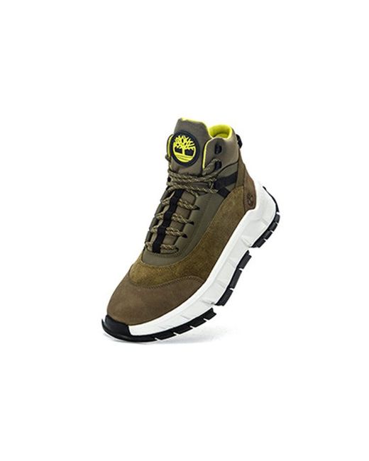 Timberland Green Turbo Hiking Boots Nubuck' for men