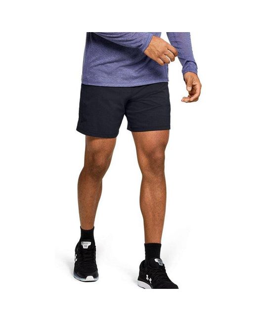 Under Armour Blue Qualifier Speedpocket 7 Inch Shorts for men
