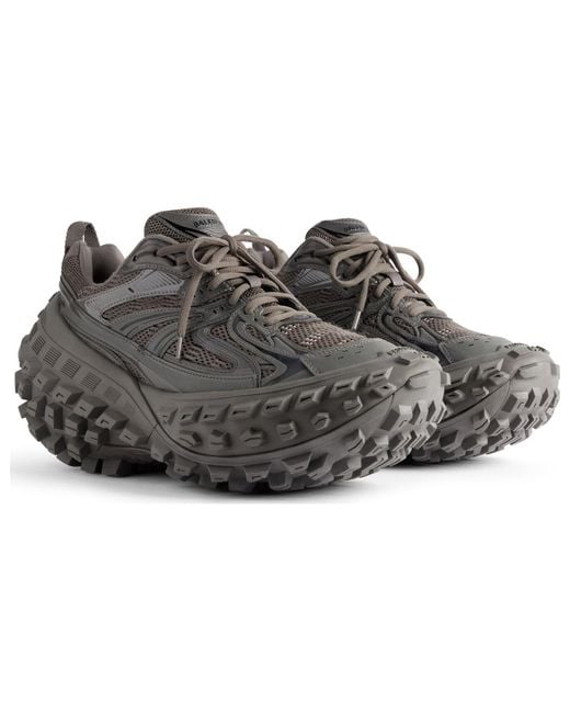 Balenciaga Gray Bouncer Sneakers Mesh And Nylon' for men