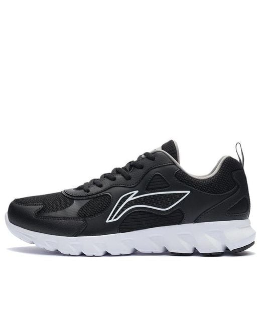 Li-ning Black Basic Running Shoes for men