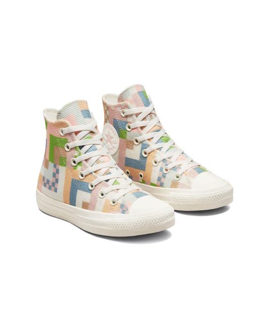 Converse Multicolor (Wmns) Chuck Taylor All Star High 'Crafted Abstract Stripes'