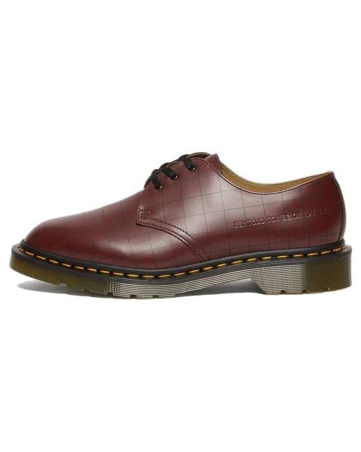 Dr. Martens Brown X Undercover 1461 Shoe 'Cherry' for men