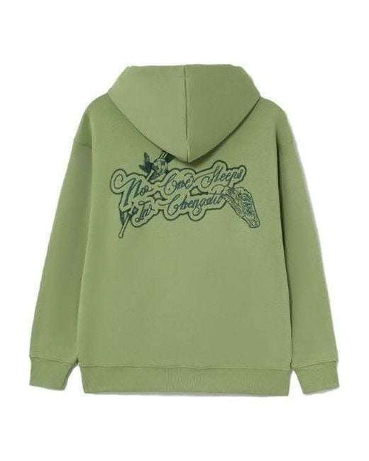 Li-ning Green Bad Five Sports Basketball Series Printing Hoodie