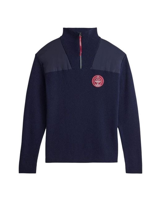 Adidas Blue X C.P. Company Spzl Half Zip Sweatshirt for men