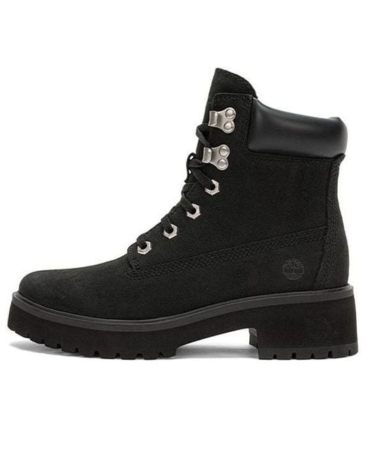 Timberland Black (Wmns) Carnaby Cool 6 Inch Boots Nubuck'