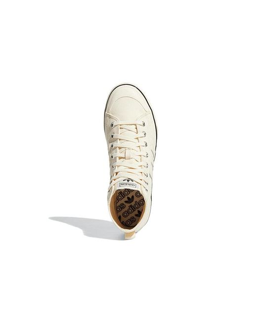 Adidas White Originals Nizza Hi Rf 74 for men