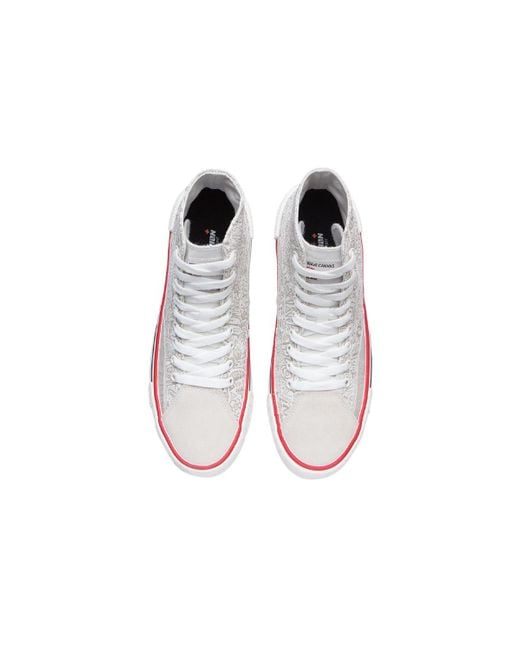 Li-ning White (Wmns) Weiwu Canvas Hi Shoes