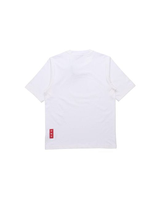 Adidas White Originals Cny Graphic Tee Printed Logo for men
