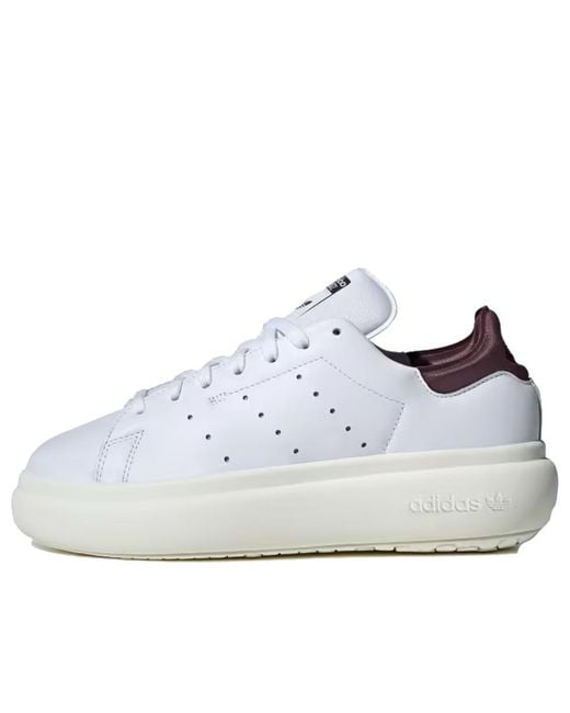 Adidas White (Wmns) Stan Smith Pf Burgundy'