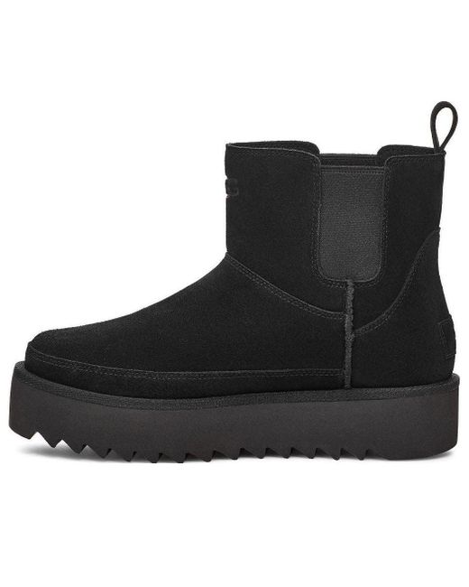 Ugg Black (Wmns) Classic Chelsea Platform Mini Boot