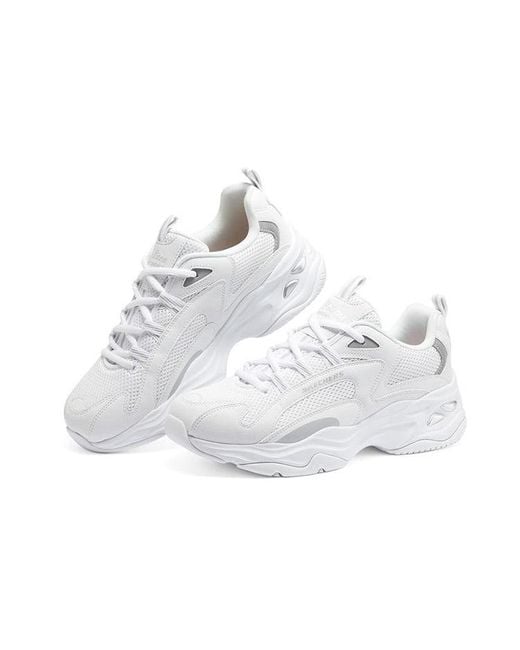 Skechers White (Wmns) D'Lites 4.0