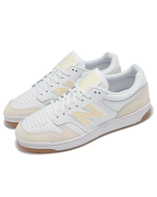 New Balance White 480 Linen' for men