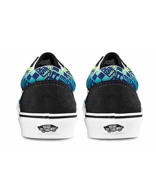 Vans Blue Old Skool 'Logo Flame for men