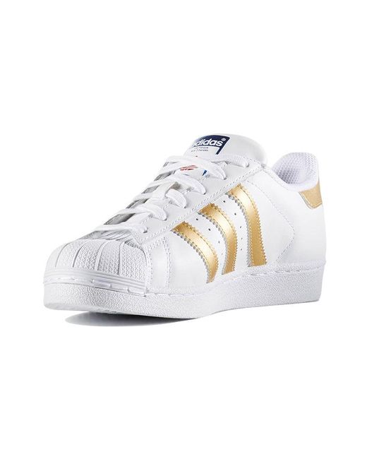 Adidas White Superstar J for men