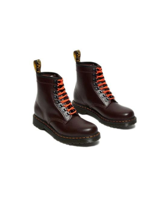 Dr. Martens 10 Ben Smooth Martin Boots Brown/red