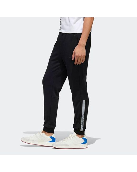 Adidas Black Neo Casual Breathable Bundle Feet Sports Long Pants for men