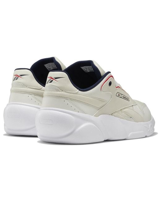 Reebok White Premier Classic Leather Creamy Shoes/Sneakers for men