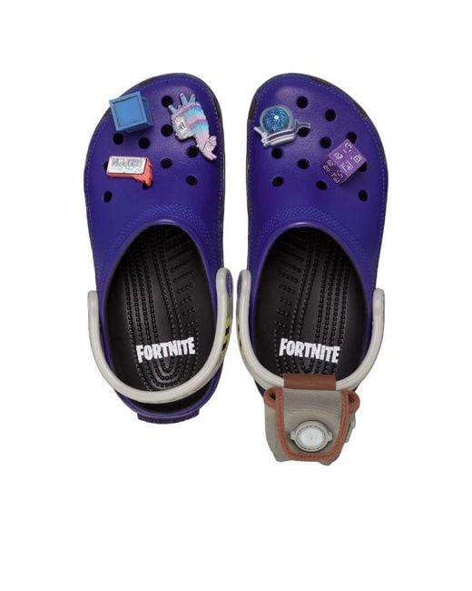 CROCSTM Blue Classic Clog 'Fortnite Battle Bus' for men