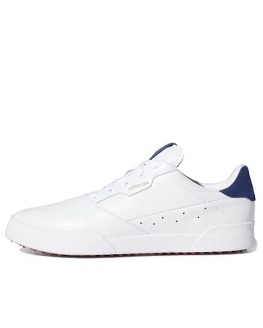 Adidas White Adicross Retro Golf Shoes for men