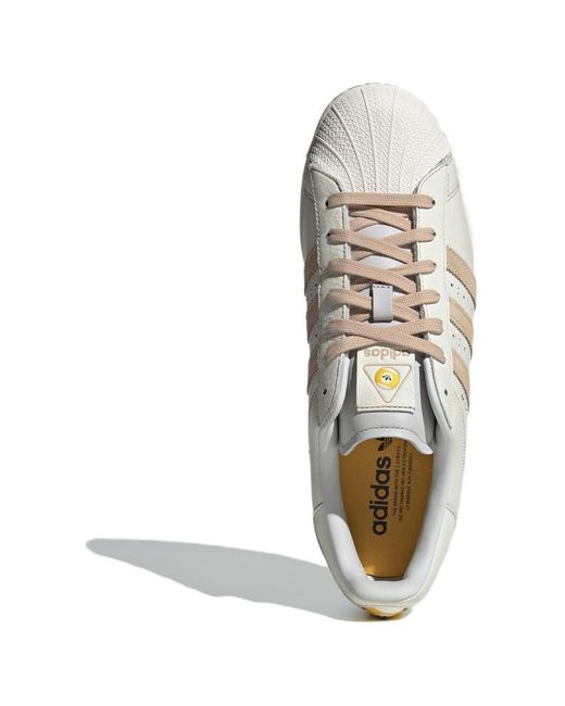 Adidas White Originals Superstar Tan' for men