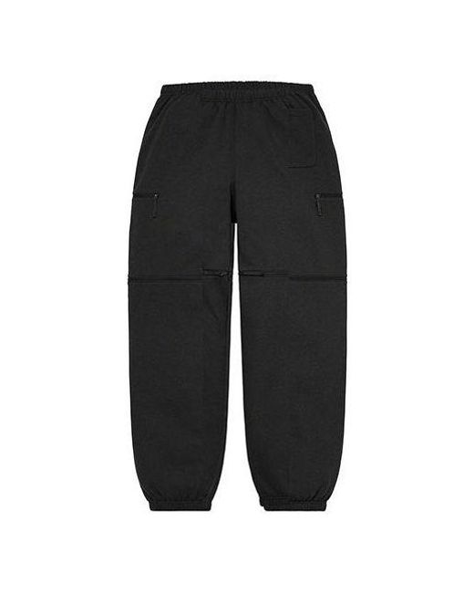 Supreme Black X The North Face Convertible Sweatpants for men