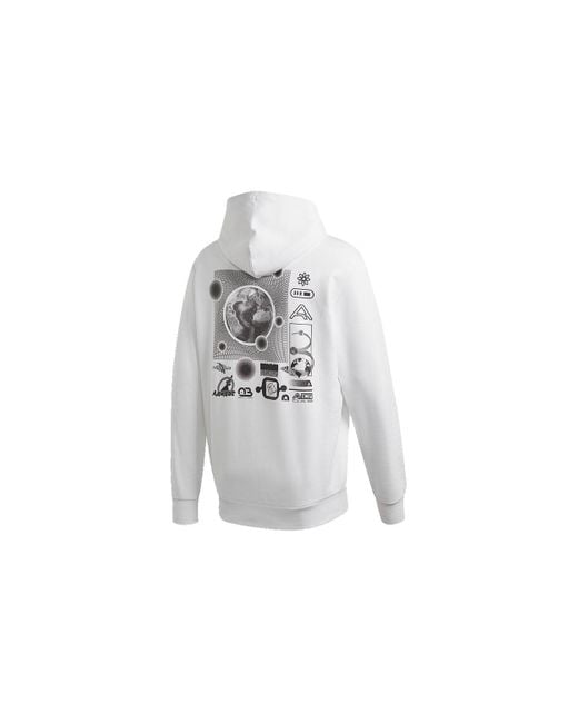 Adidas White Casual Sports Pullover for men
