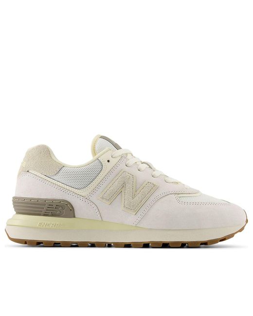 New Balance White 574 Legacy 'Sea Salt' for men
