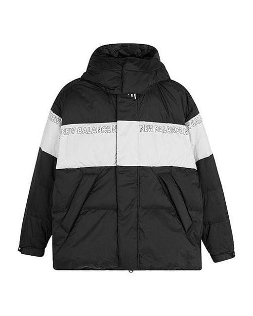 New Balance Black Colorblock Padded Jacket for men