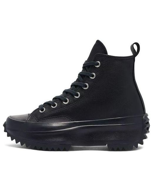 Converse Black Run Star Hike High 'Triple' for men
