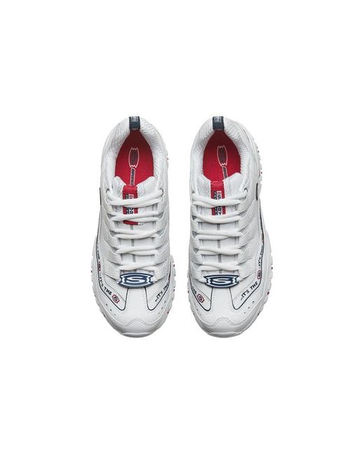 Skechers White (Wmns) D Lites Leisure Shoes Gs