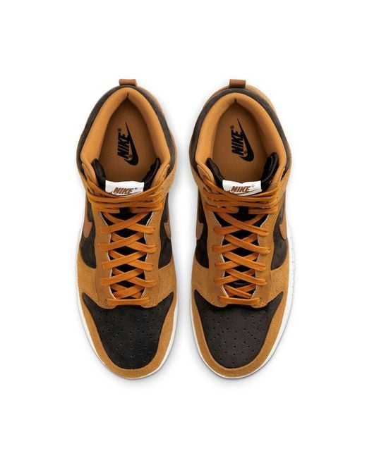 Nike Brown Dunk High Premium 'Dark Curry' for men