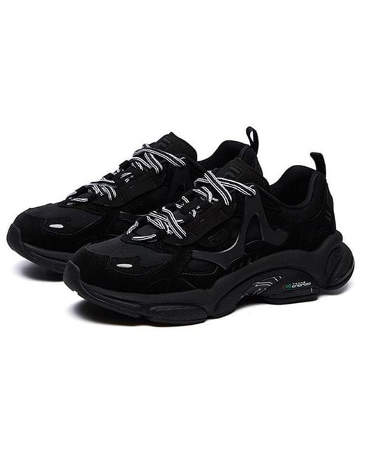 Fila Black Fila Rjv Low-Top Running Shoes for men