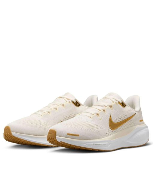 Nike White (Wmns) Air Zoom Pegasus 41 'Light Pumice Metallic'