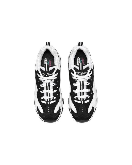 Skechers White (Wmns) D'Lites Low Dad Shoes Gs