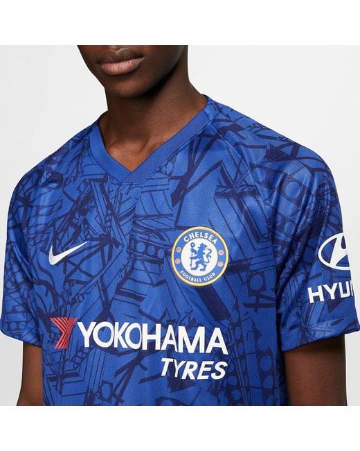 Nike Blue Chelsea Fc 19-20 Home Football Shirt Jersey for men