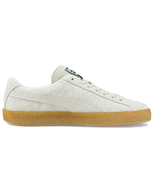 PUMA White Suede Crepe Embroidery for men
