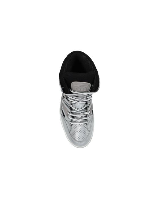 Gucci Metallic Basket High Leather Sneaker for men