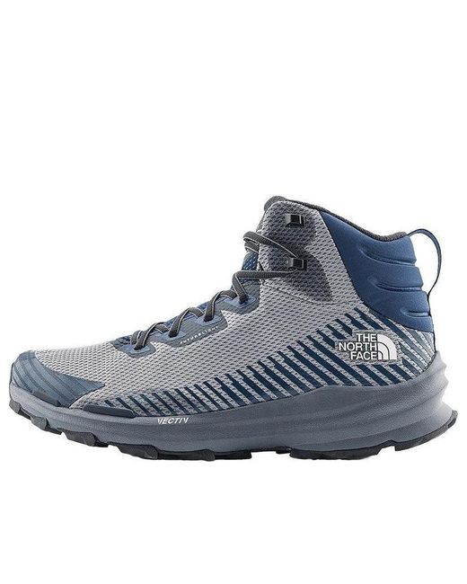 The North Face Blue Vectiv Fastpack Mid Futurelight Hiking Shoes for men