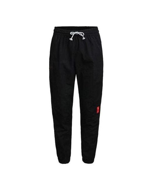 Nike Black Lacing Cargo Bundle Feet Sports Pants/Trousers/Joggers Autumn for men
