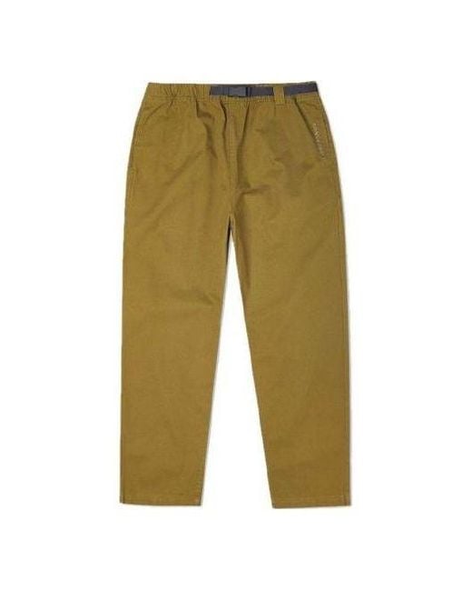 Converse Green Woven Straight-Leg Tapered Casual Pants 'Dark Moss' for men