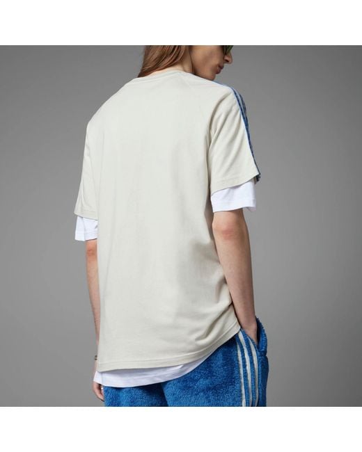 Adidas White Originals Herz Fur T-Shirt 'Aluminium' for men