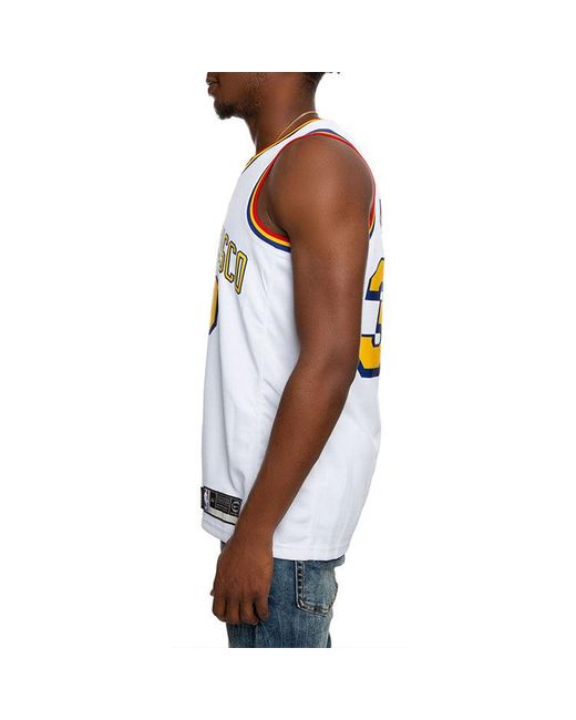 Nike White Nba Stephen Curry Golden State Warriors 2019/20 Fan Edition Jersey #30 for men