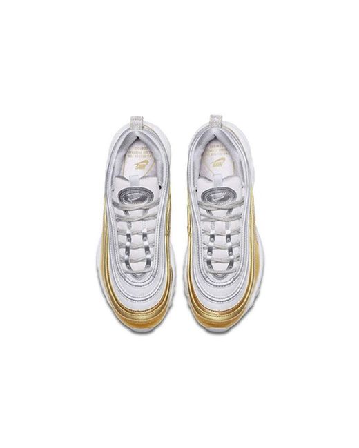 Nike White Air Max 9 'metallic Gold'