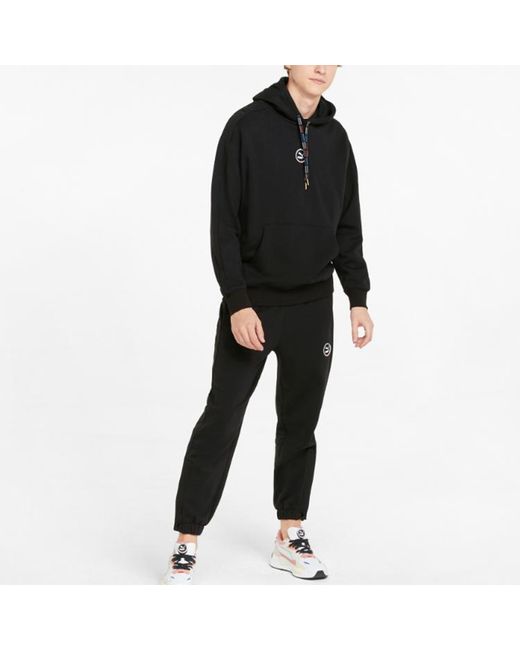 PUMA Black Circle Logo Hoodie for men