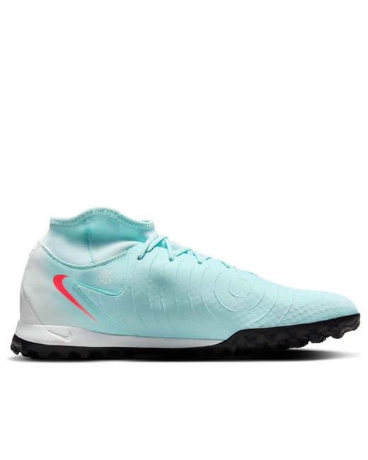Nike Blue Phantom Luna 2 Academy Turf High-Top Football Shoes for men