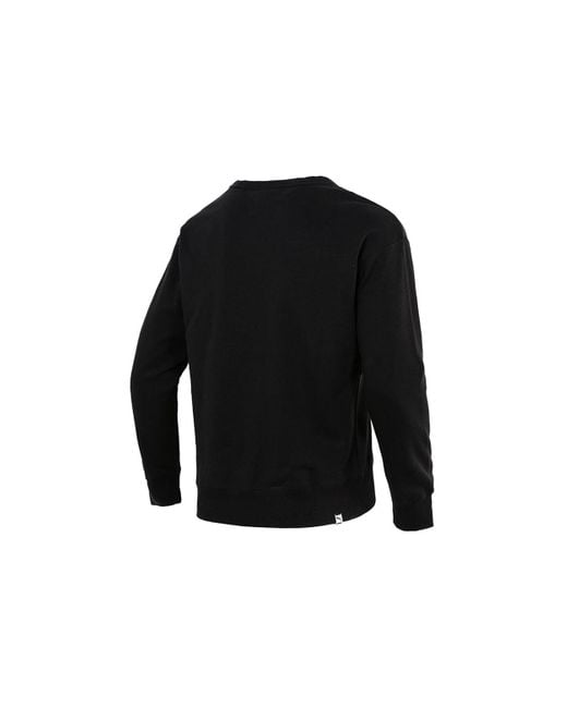 PUMA Black Pocket Small Label Sports Knit Round Neck Pullover for men