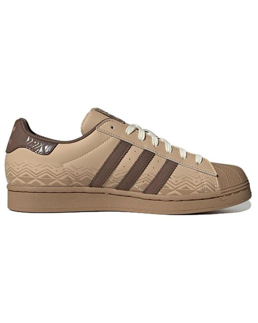 Adidas Brown Originals Superstar Shoes 'Magic Cargo' for men