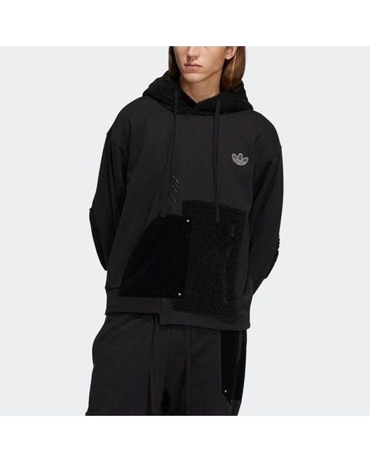 Adidas Black Originals Series Irregular Splicing Sports for men