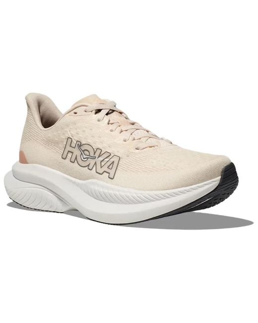 Hoka One One White (Wmns) Mach 6 'Eggnog Vanilla'