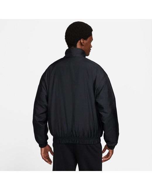 Nike Black Lab Solo Swoosh Satin Bomber Jacket Kumquat' for men
